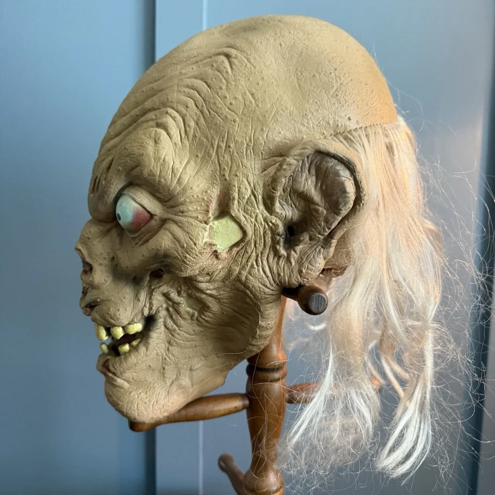 Vintage 90's Tales From the Crypt Keeper Latex Mask Halloween Horror Creepy